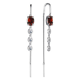 Серьги продевки 02-3860.00ГР-00 серебро_0
