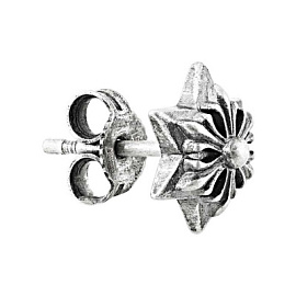 Серьги пусета одиночная RH151008.1 серебро Звезда