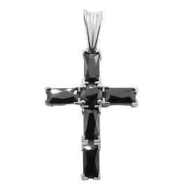 Крест декоративный 3024н.шп серебро