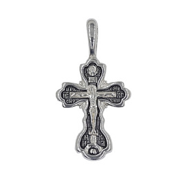Крест христианский 2-466-3 серебро Полновесный
